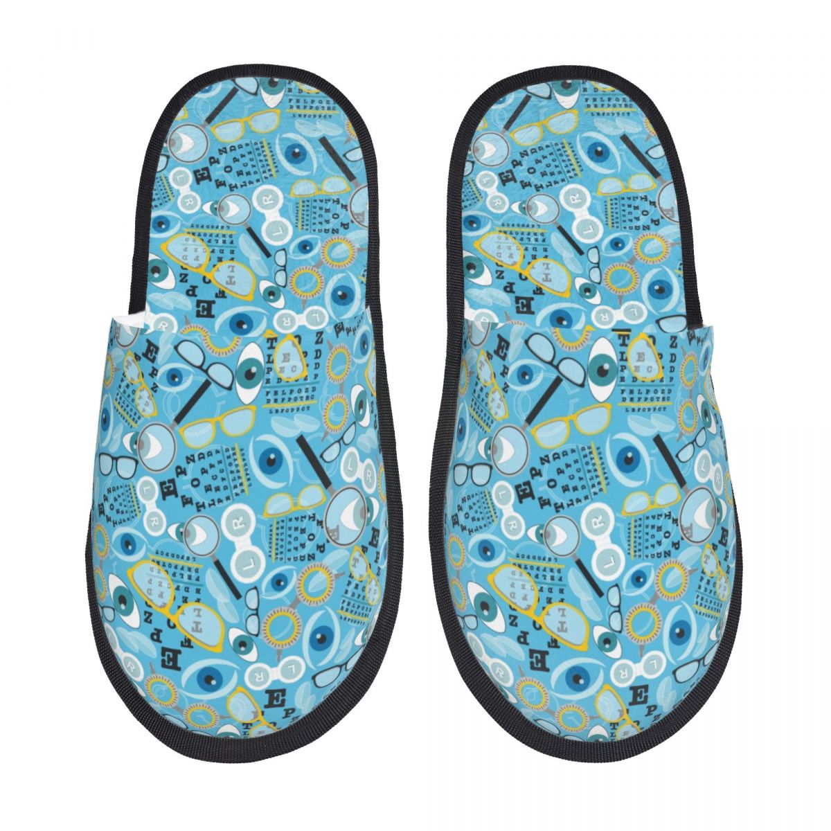 Shoes Women Chart - Maßgefertigte Clear Vision Eye Chart Hausschuhe