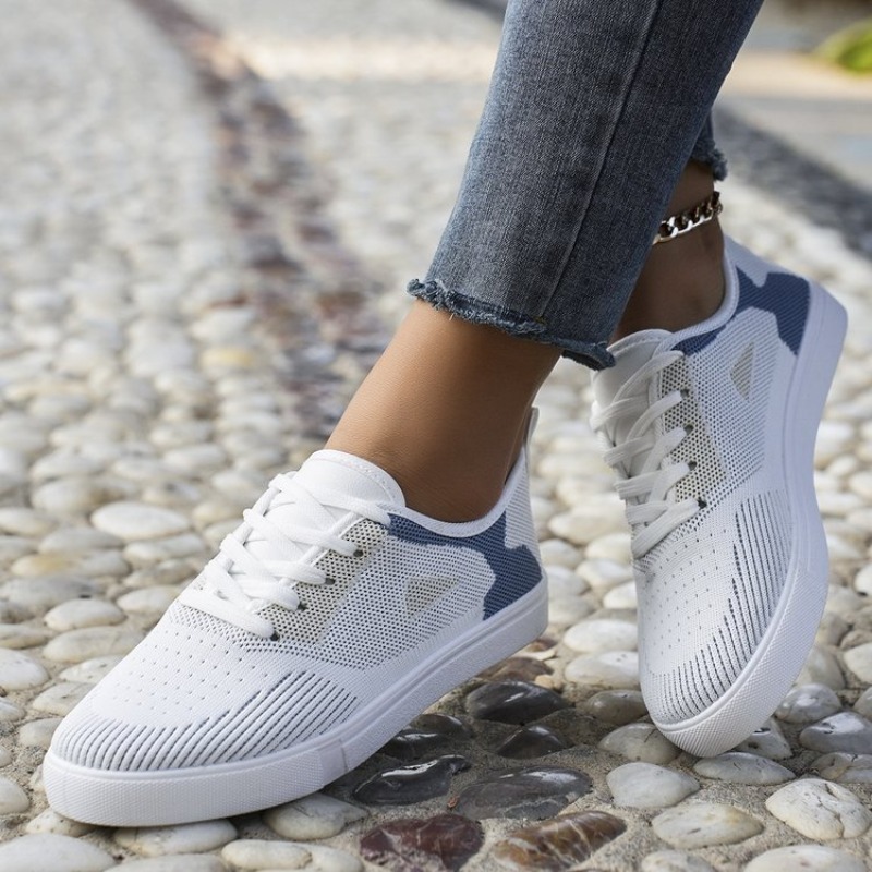Women Shoes Tennis - Damen Freizeitschuhe im gewebten Look mit