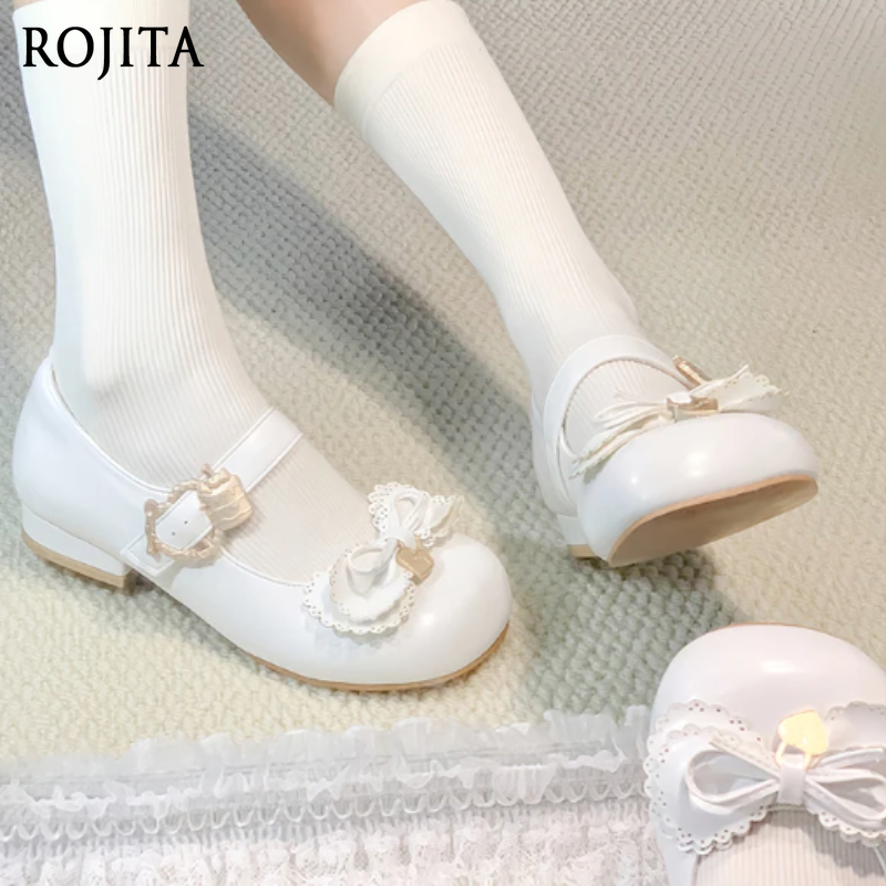 Ankle Strap Heels - Damenschuhe, Schleife, Lolita-Schuhe, süße Puppe, fühlt