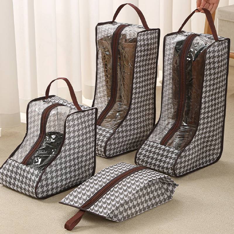 Women Shoes Boots - Hohe Stiefel-Aufbewahrungstaschen mit transparentem PVC-Fenster, atmungsaktiver,