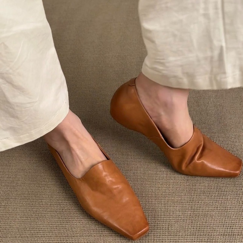 Women'S Shoes - Retro Flache Slipper für Damen im