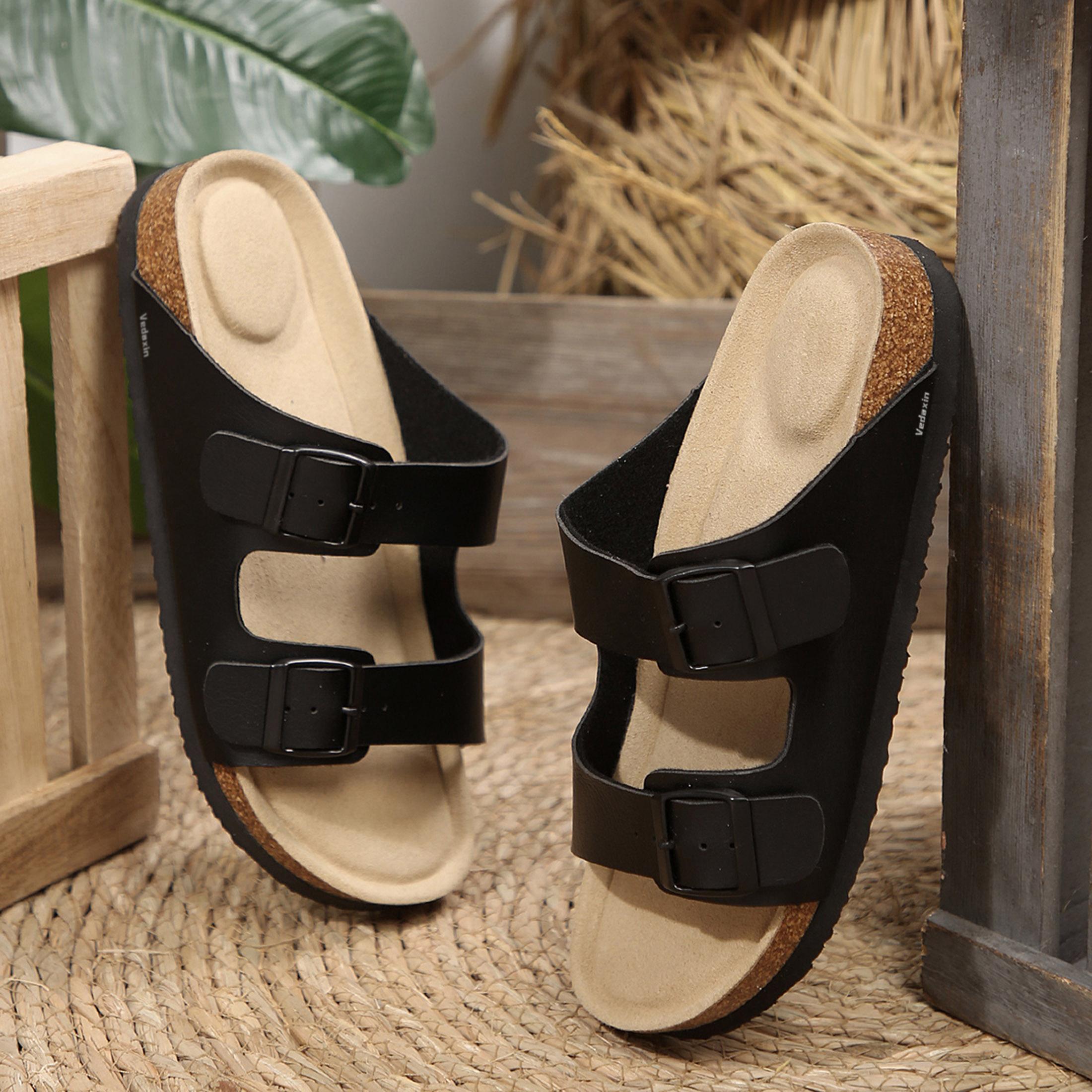 Damen-Sandalen mit Doppelschna – Cork Wedge Sandal Bewertung und Preis