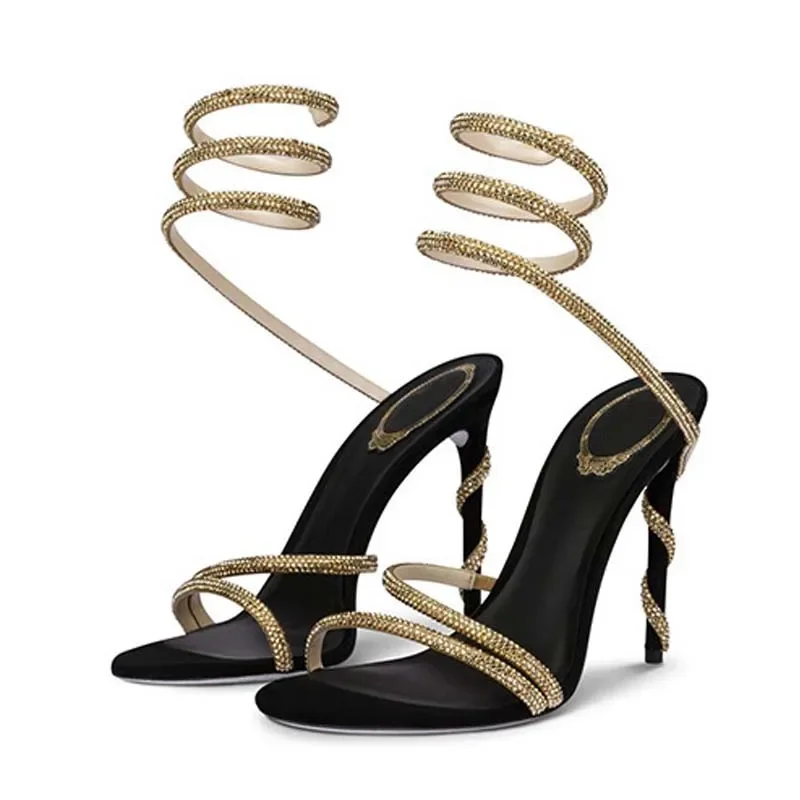 Eilyken Mode Kristall Stiletto – Ankle Strap Heels Bewertung und Preis