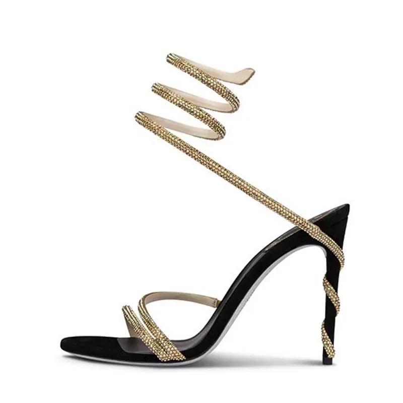 Eilyken Mode Kristall Stiletto – Ankle Strap Heels Bewertung und Preis