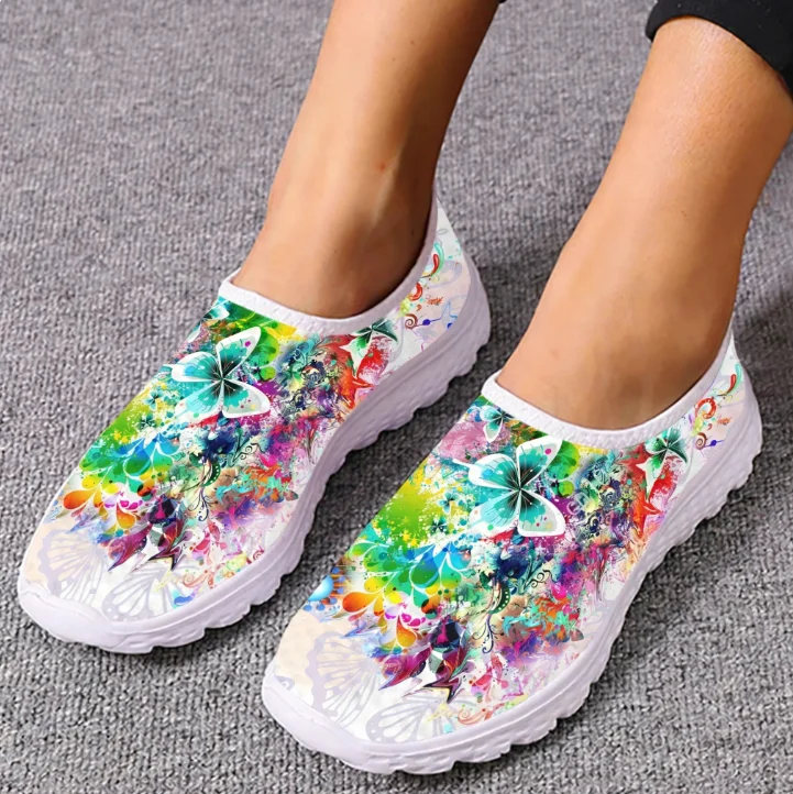 Modische Bunte Farbverlauf-Sch – Women Shoes Tennis Bewertung und Preis