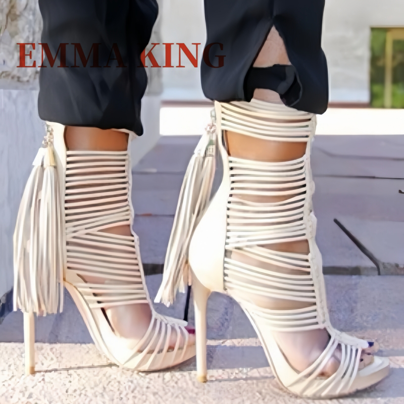 Damen-Gladiatorstiefel mit off – Women Shoes Boots Bewertung und Preis