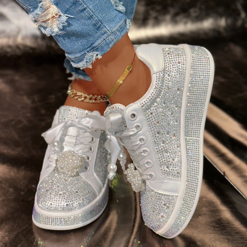 Damen-Plateauschuhe, glänzend, – Women Shoes Tennis Bewertung und Preis