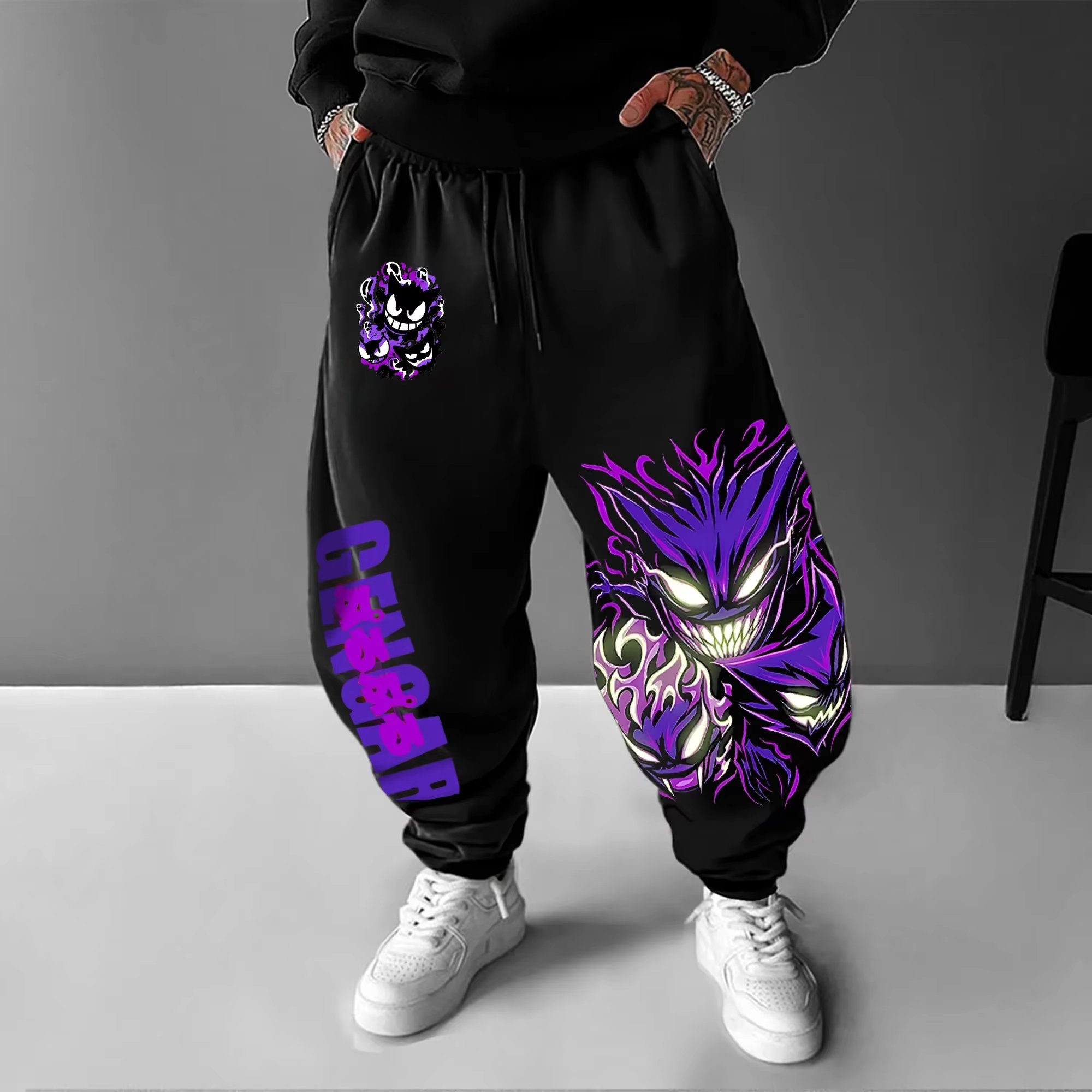 Y2K 2026 Pokemon Gengar Baumwo – Women Shoes Joggers Bewertung und Preis