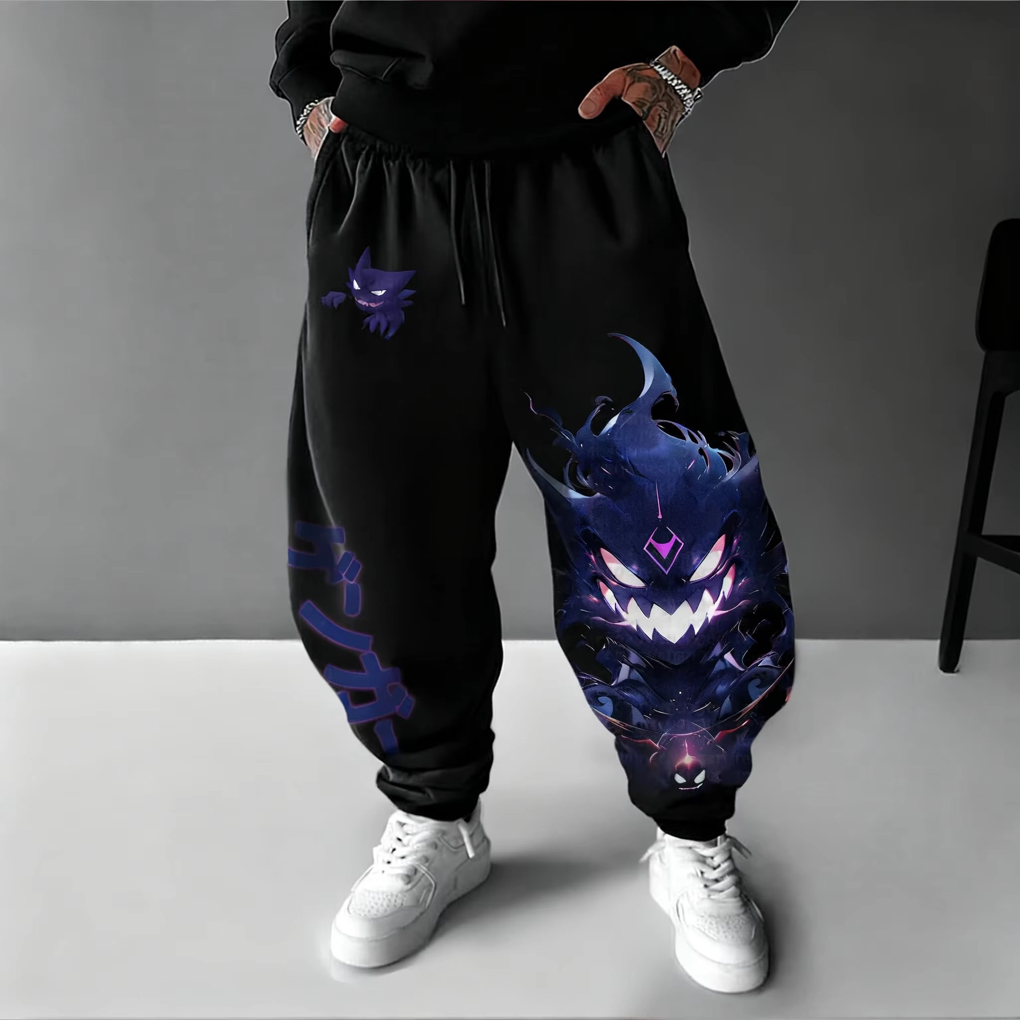 Y2K 2026 Pokemon Gengar Baumwo – Women Shoes Joggers Bewertung und Preis