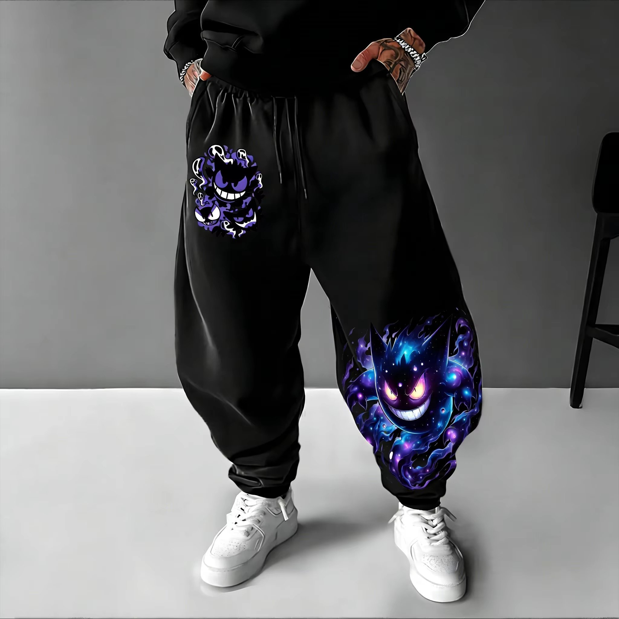 Y2K 2026 Pokemon Gengar Baumwo – Women Shoes Joggers Bewertung und Preis
