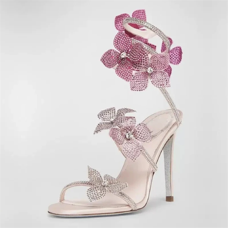 Eilyken Sexy KRISTALL Blume Dü – Ankle Strap Heels Bewertung und Preis